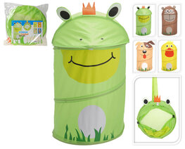 Opbergmand pop up dier hond bruin