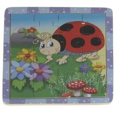 Set 3 puzzeltjes dier/ rupsjes