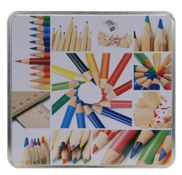 Set van 2 opbergblikken potlood